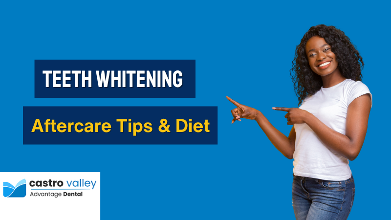 after teeth whitening - aftercare tips & diet